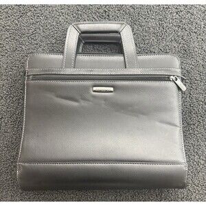 Mint Samsonite Business Portfolio Briefcase Zip Blk Genuine Leather